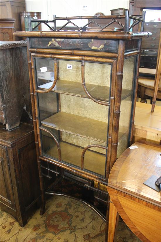 Bamboo display cabinet